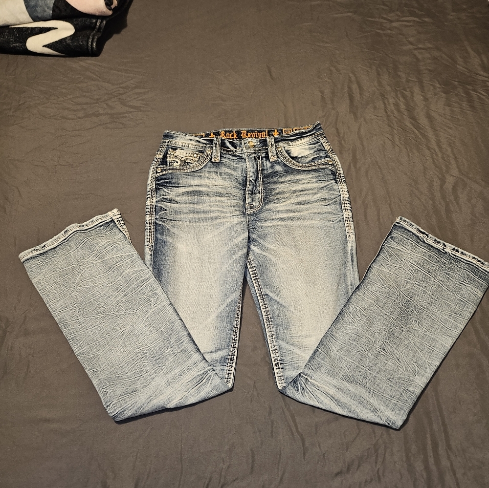 Rock Revival Dark Wash Denim Jeans